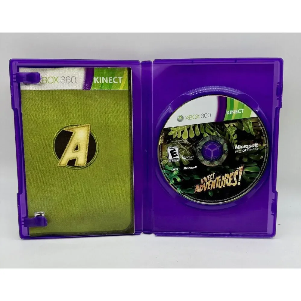 Kinect Adventures! Xbox 360 - Complete Game Case And‎ Manual Tested
